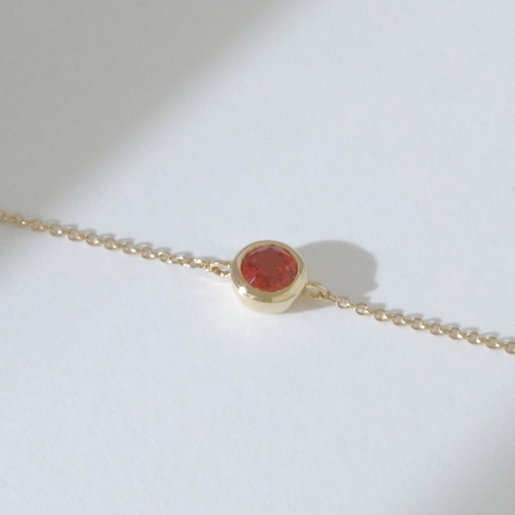 Mudita | Reddish Orange Sapphire Bracelet