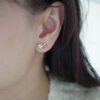 Entwined Glow | Pink Tourmaline & Morganite Single Earring