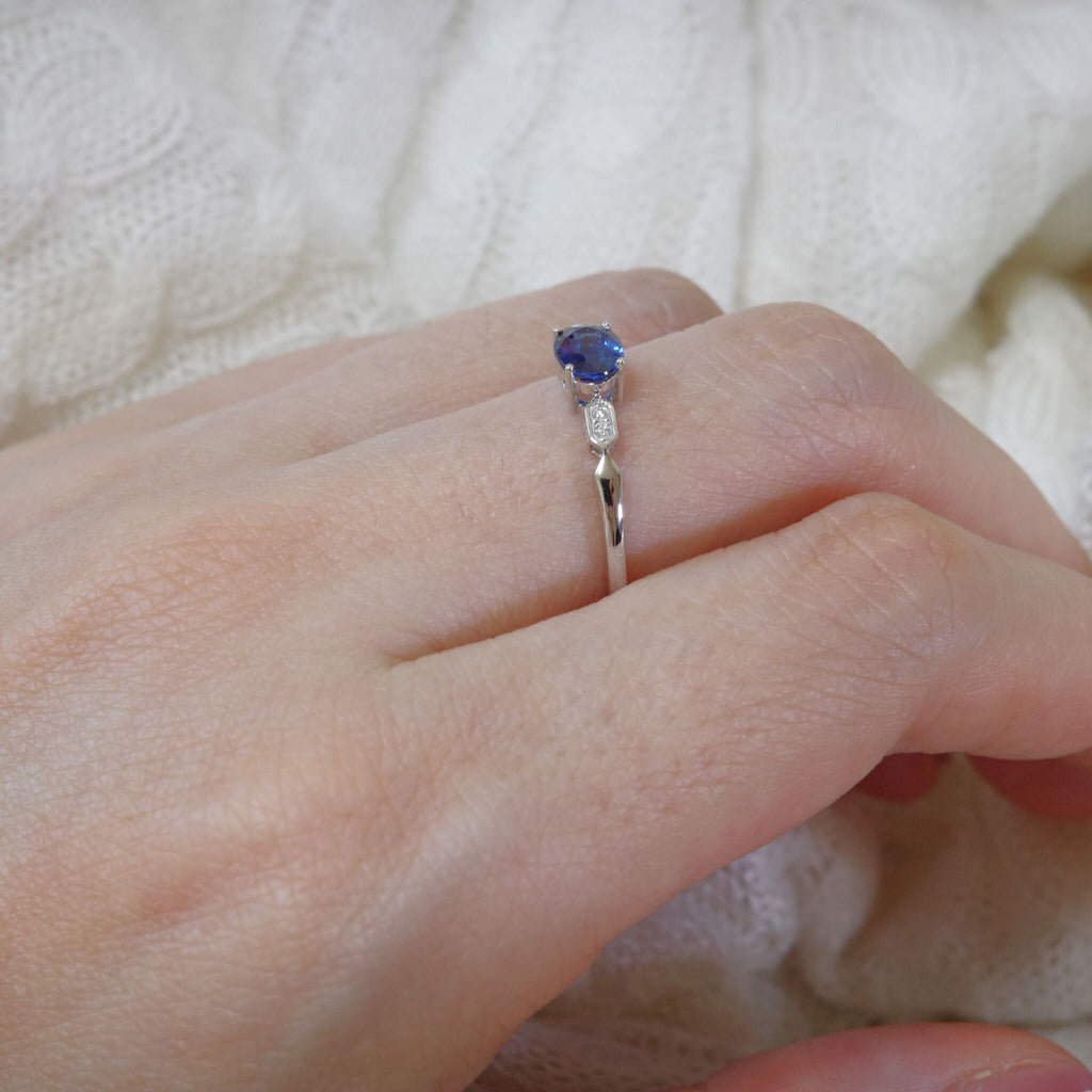 Sapphire & Diamond Ring