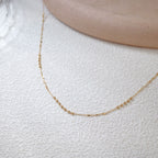 Everyday Gold Glow | Japanese Mix of Faceted Links Everyday Chain