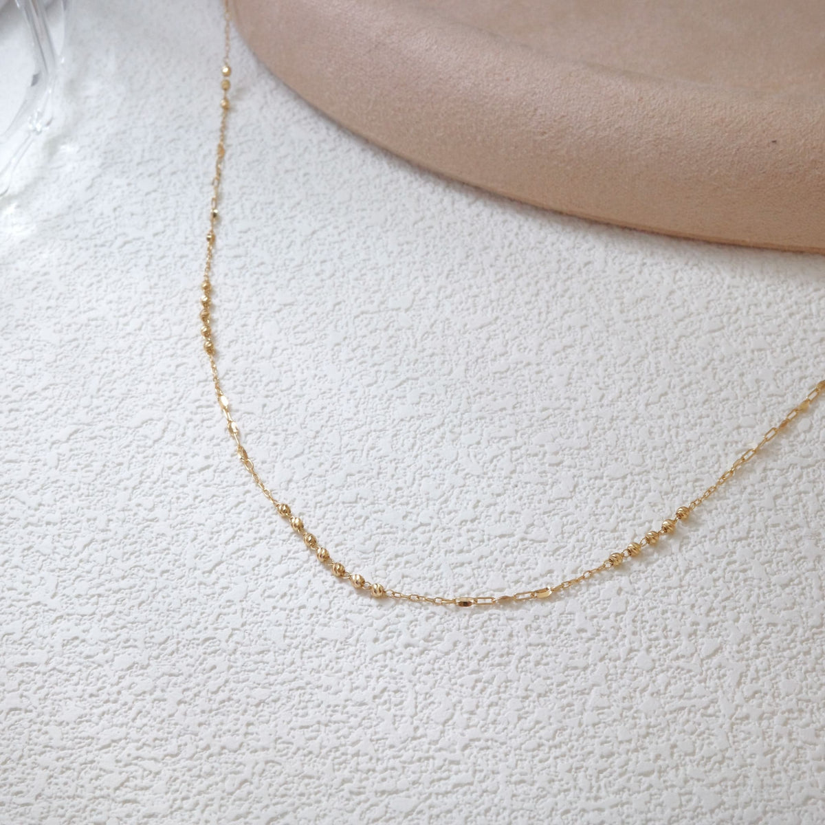 Everyday Gold Glow | Japanese Mix of Faceted Links Everyday Chain