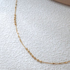 Everyday Gold Glow | Japanese Mix of Faceted Links Everyday Chain