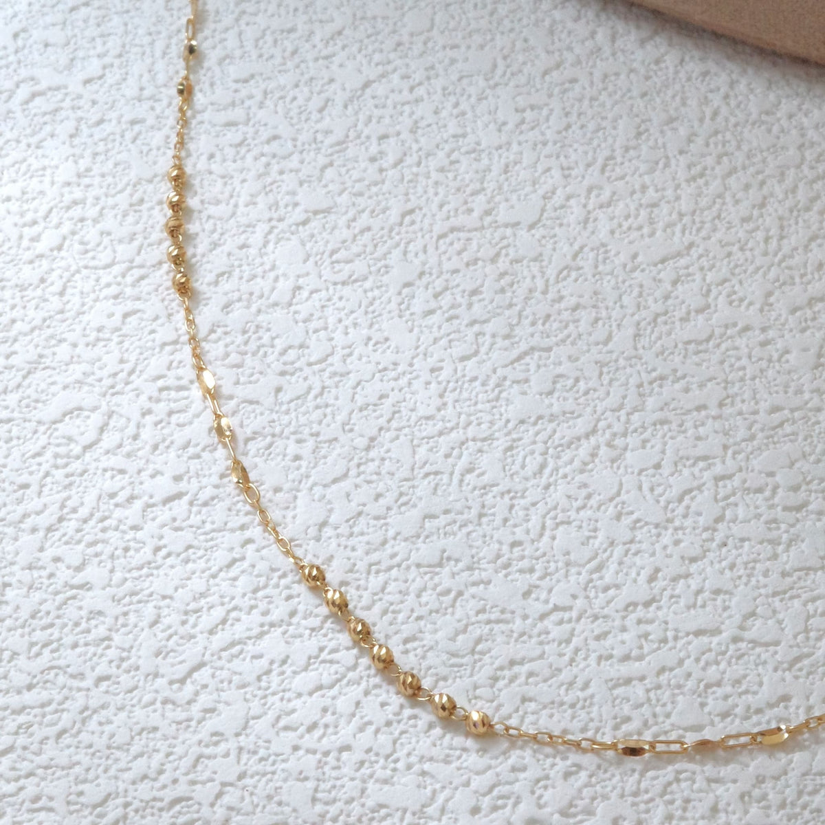 Everyday Gold Glow | Japanese Mix of Faceted Links Everyday Chain