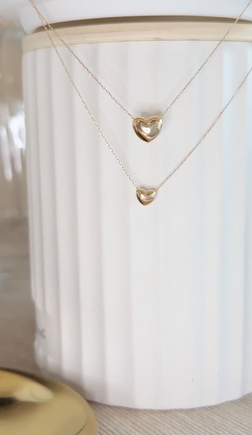 Kgold heart shape necklace
