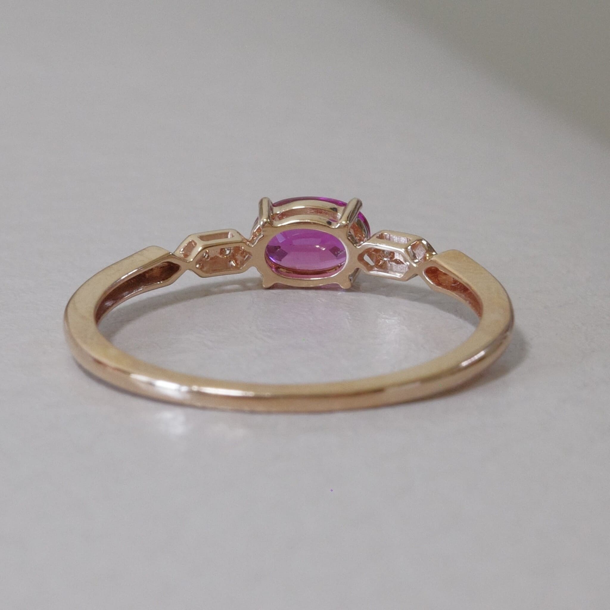 Unheated Ruby & Diamond Ring