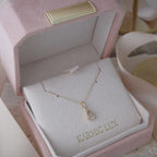 Morganite 18K Gold Pendant