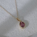 October birthstone ｜Pink Tourmaline  Pendant