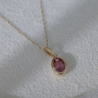October birthstone ｜Pink Tourmaline  Pendant