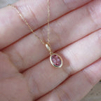 October birthstone ｜Pink Tourmaline  Pendant