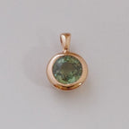 Green color sapphire pendant