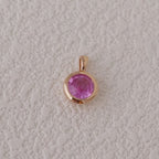 Pink sapphire pendant