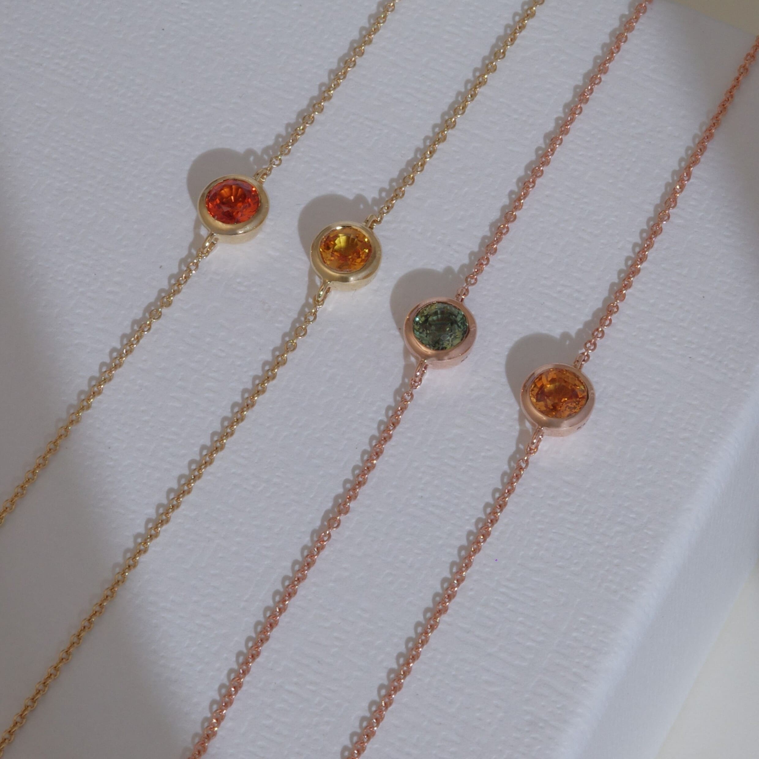 Color sapphire bracelet