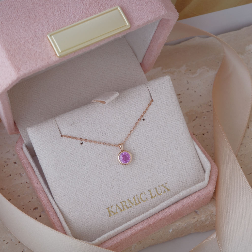 Pink Sapphire pendant perfect for gifting