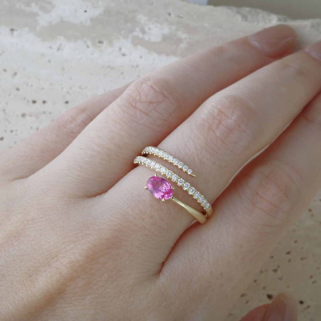 Pink Spinel Ring 