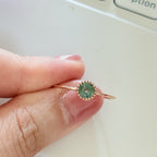 Serendipity Collection | Green Color Sapphire Ring