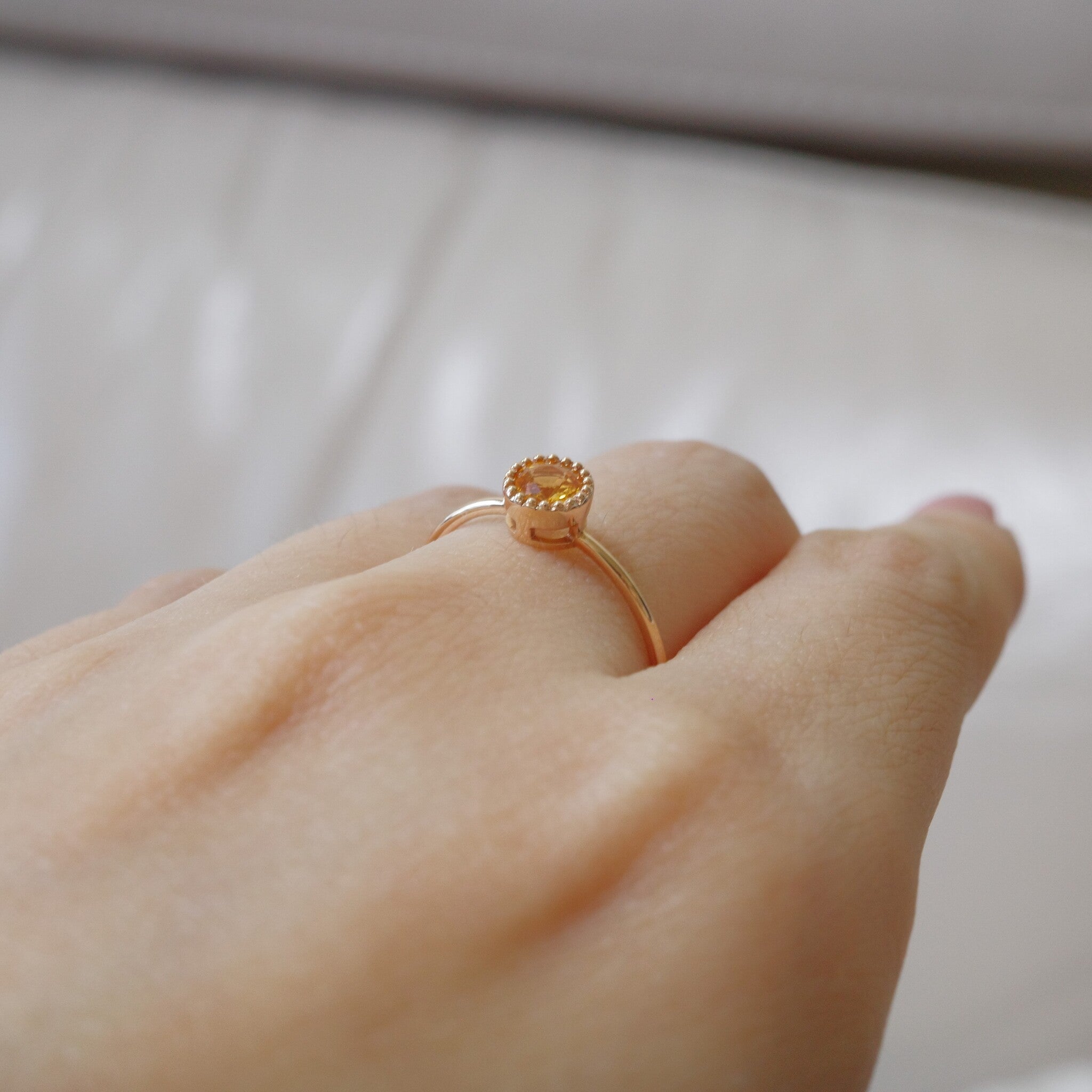 Serendipity Collection | Yellow Color Sapphire Ring