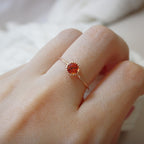 Serendipity Collection | Orange Color Sapphire Ring