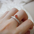 Serendipity Collection | Orange Color Sapphire Ring